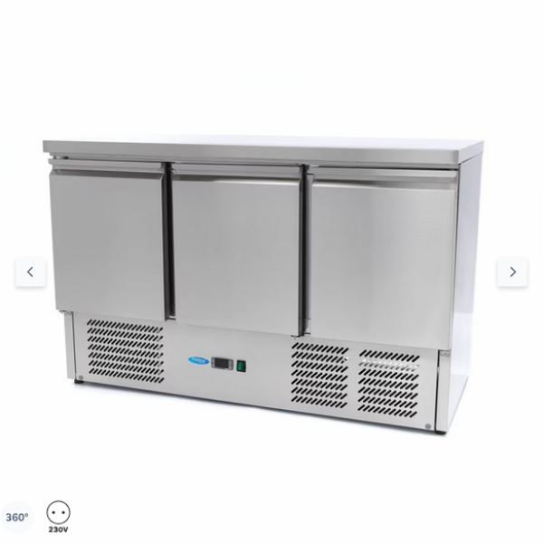  Ψυγείο πάγκου - 137cm - 3 πόρτες